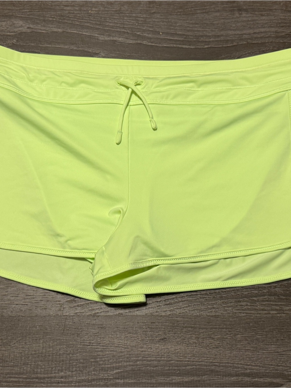 Athleta | Neon Lime Running Shorts | Drawstring | Sz L
